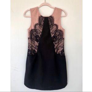 EUC GIANNI BINI nude lace dress